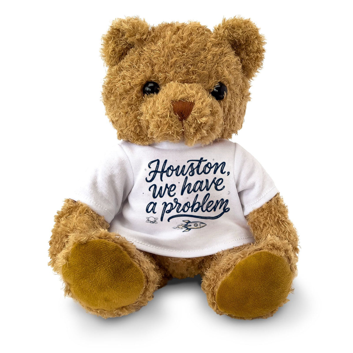 HOUSTON WE HAVE A PROBLEM (SCRIPT) - Teddy Bear - Cute Funny Gift Present