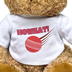 HOWZAT! - Teddy Bear - Cute Cuddly Soft - Funny Cricket Player Gift Present