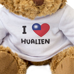 I LOVE HUALIEN (TAIWAN FLAG) - Teddy Bear - Cute Funny Souvenir Gift Present