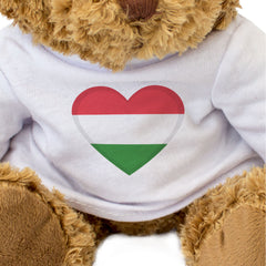 HUNGARY FLAG HEART - Teddy Bear - Cute Cuddly Soft - Hungarian Gift Present