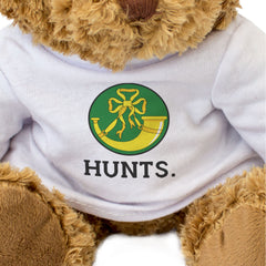 HUNTS COUNTY FLAG ROUNDEL - Teddy Bear - Cute - Huntingdonshire Gift Present