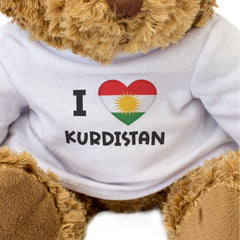 I LOVE KURDISTAN FLAG - Teddy Bear - Cute Funny Kurdish Souvenir Gift Present