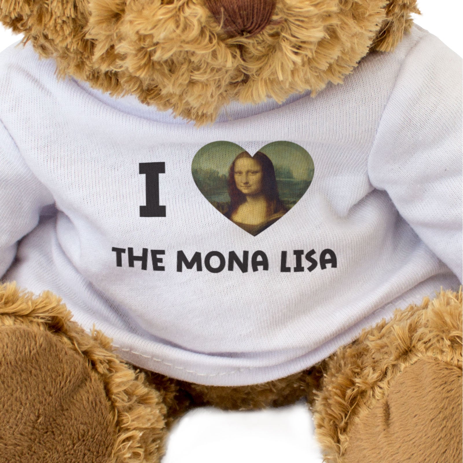 I LOVE THE MONA LISA - Teddy Bear - Cute - Da Vinci Art Fan Gift Present