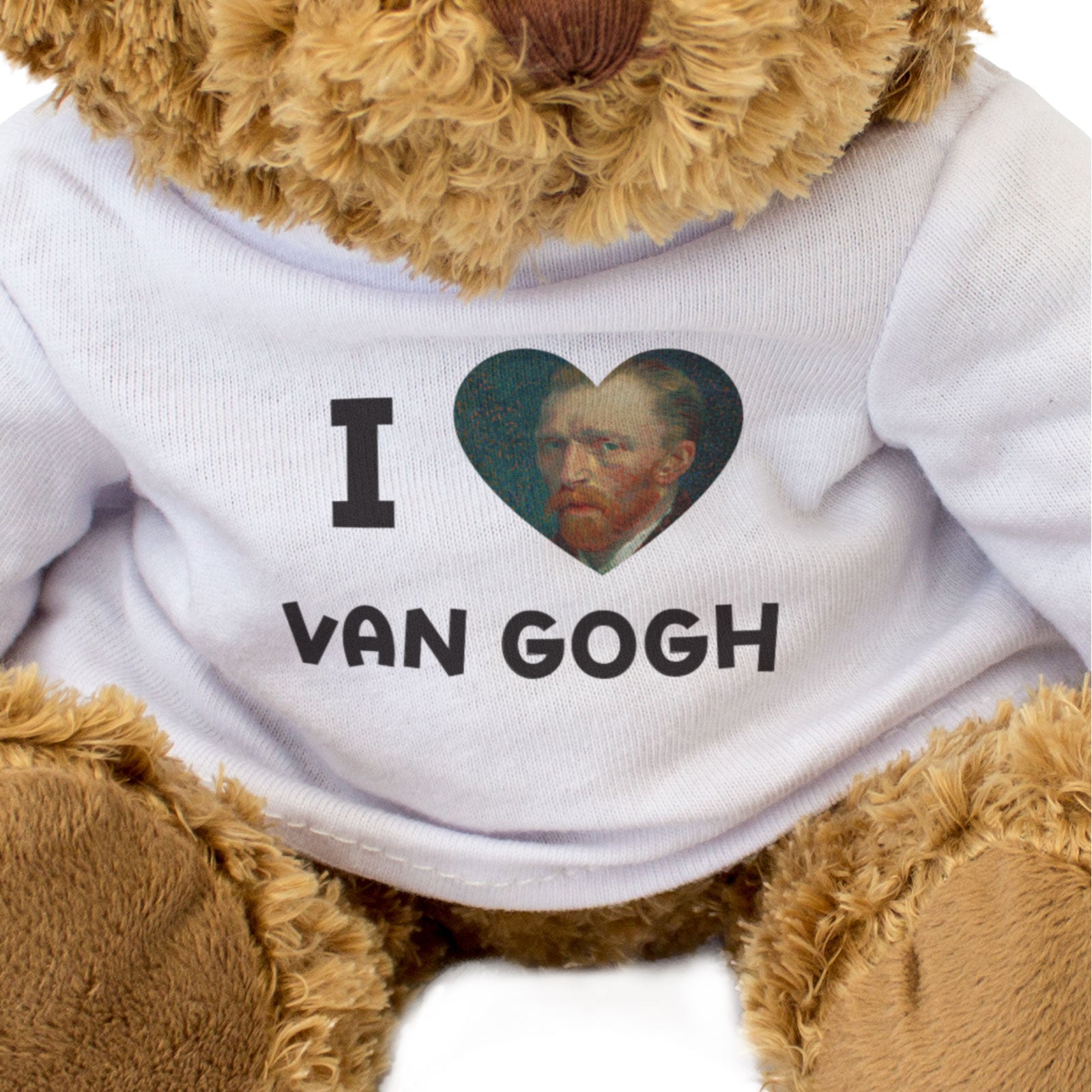 I LOVE VAN GOGH (SELF-PORTRAIT) - Teddy Bear - Cute - Art Fan Gift Present