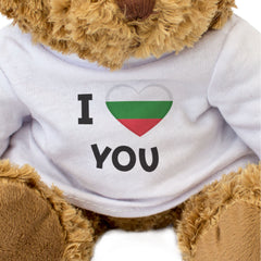 I LOVE YOU (BULGARIAN FLAG) - Teddy Bear - Cute - Bulgaria Romantic Gift Present
