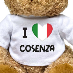 I LOVE COSENZA (ITALY FLAG) - Teddy Bear - Funny Souvenir Gift Present - Image 2