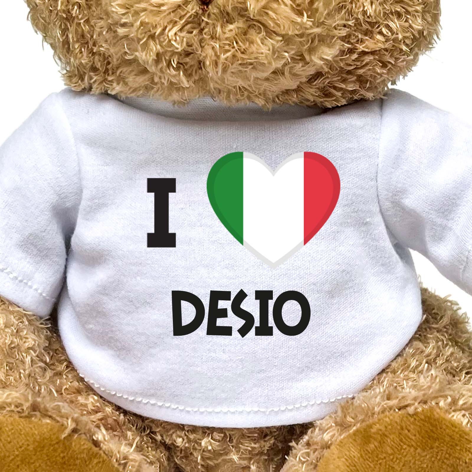 I LOVE DESIO (ITALY FLAG) - Teddy Bear - Funny Souvenir Gift Present - Image 2