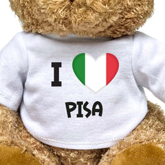 I LOVE PISA (ITALY FLAG) - Teddy Bear - Funny Souvenir Gift Present - Image 2
