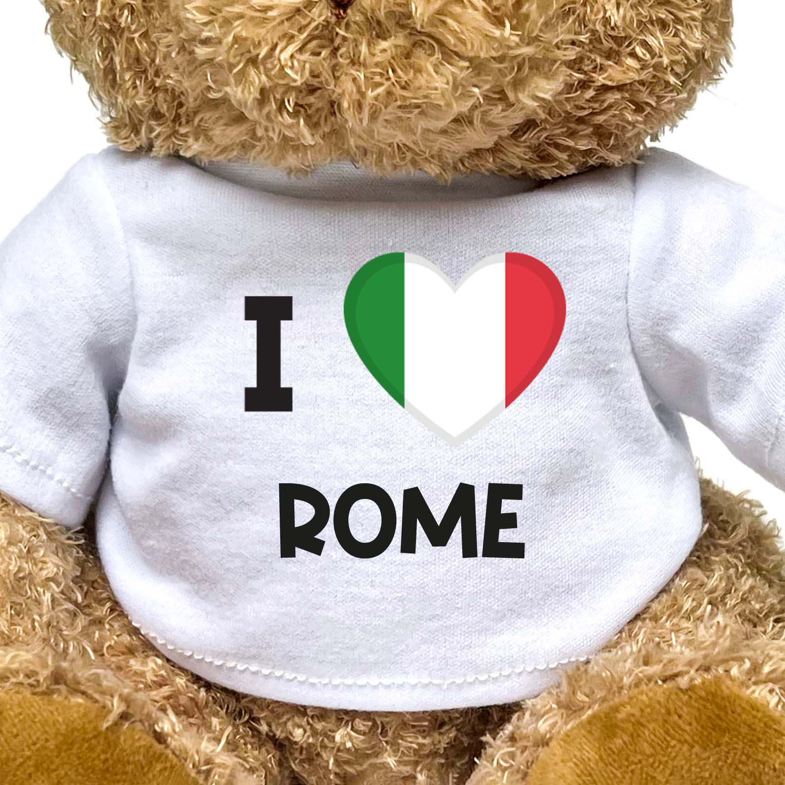 I LOVE ROME (ITALY FLAG) - Teddy Bear - Funny Souvenir Gift Present - Image 2