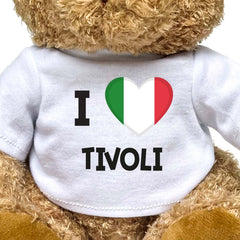 I LOVE TIVOLI (ITALY FLAG) - Teddy Bear - Funny Souvenir Gift Present - Image 2