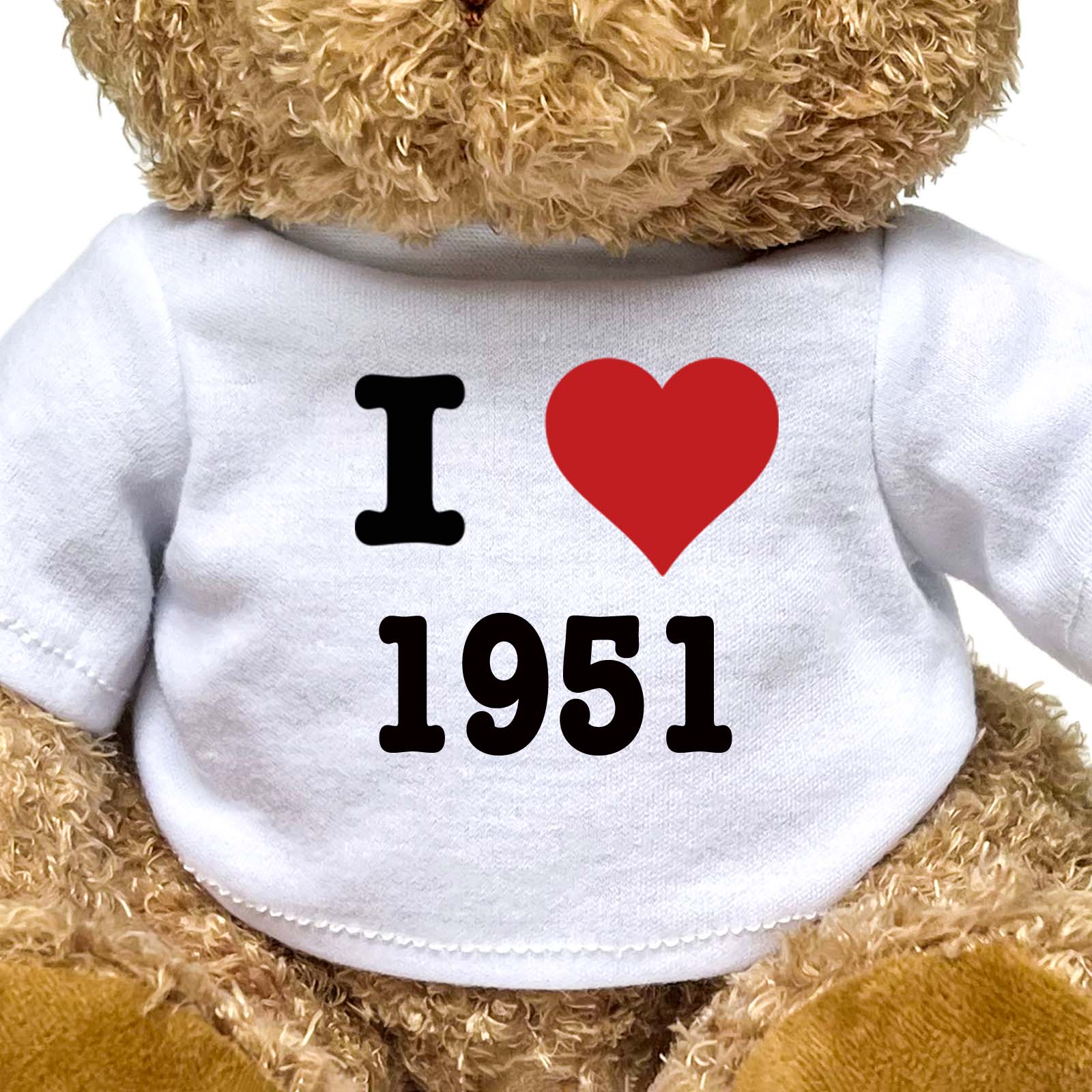 I LOVE 1951 - Teddy Bear - Cute Cuddly Soft - Funny Birthday Gift Present - Image 2