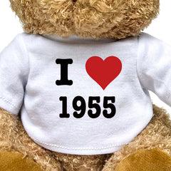 I LOVE 1955 - Teddy Bear - Cute Cuddly Soft - Funny Birthday Gift Present - Image 2