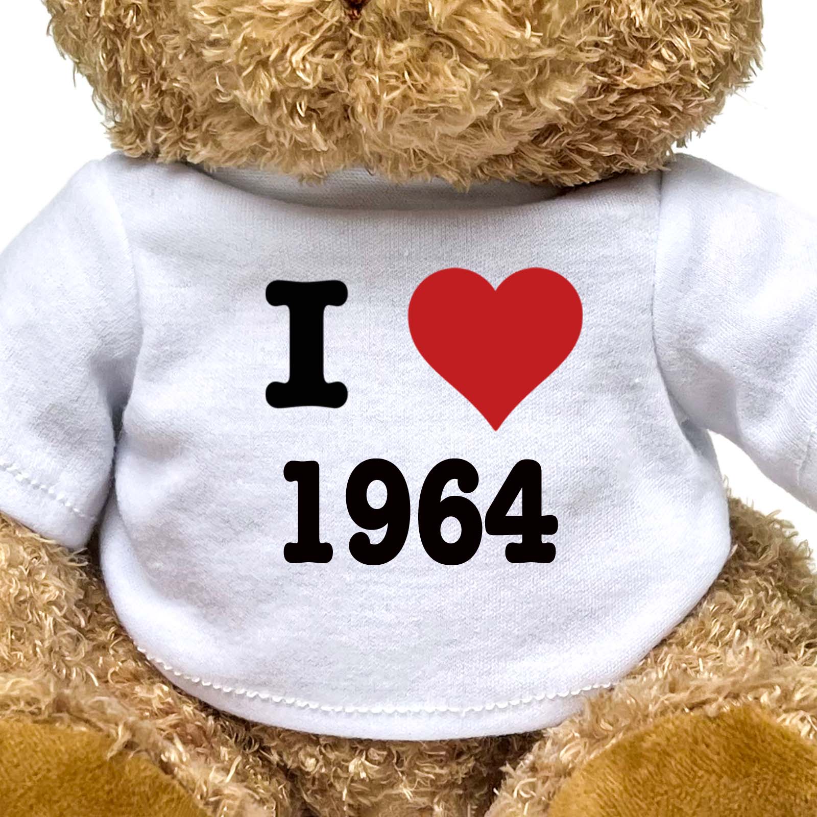 I LOVE 1964 - Teddy Bear - Cute Cuddly Soft - Funny Birthday Gift Present - Image 2