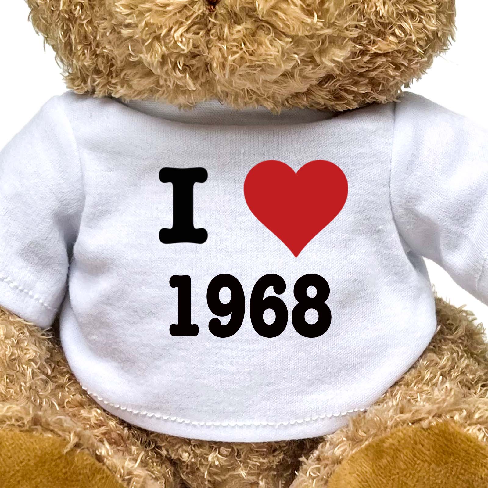 I LOVE 1968 - Teddy Bear - Cute Cuddly Soft - Funny Birthday Gift Present - Image 2