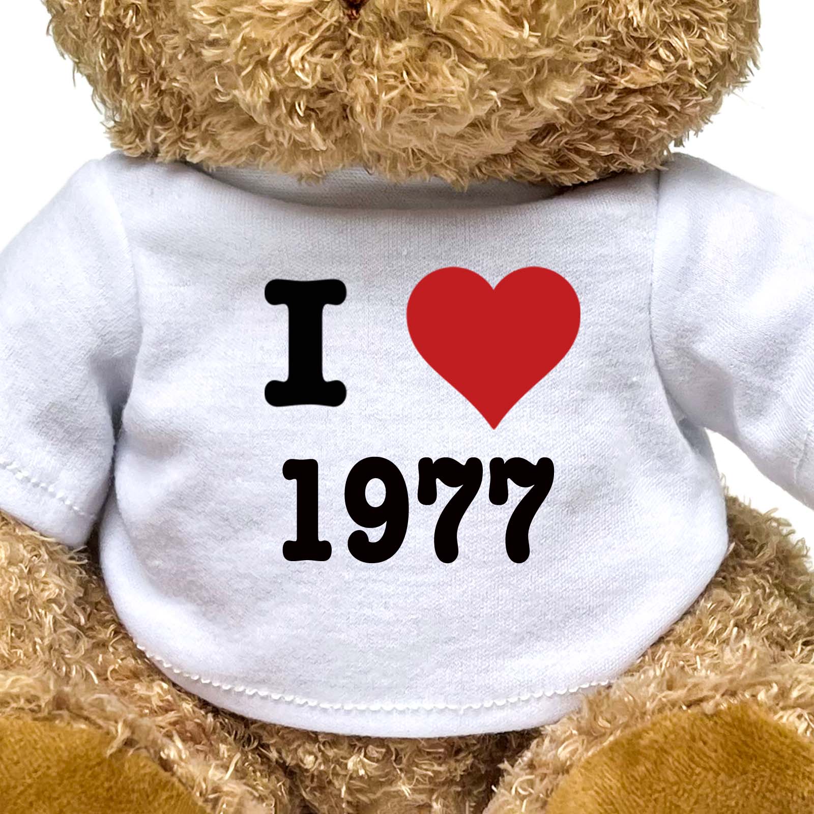 I LOVE 1977 - Teddy Bear - Cute Cuddly Soft - Funny Birthday Gift Present - Image 2