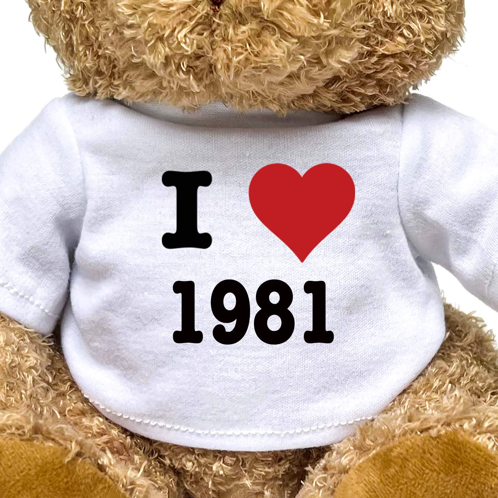 I LOVE 1981 - Teddy Bear - Cute Cuddly Soft - Funny Birthday Gift Present - Image 2