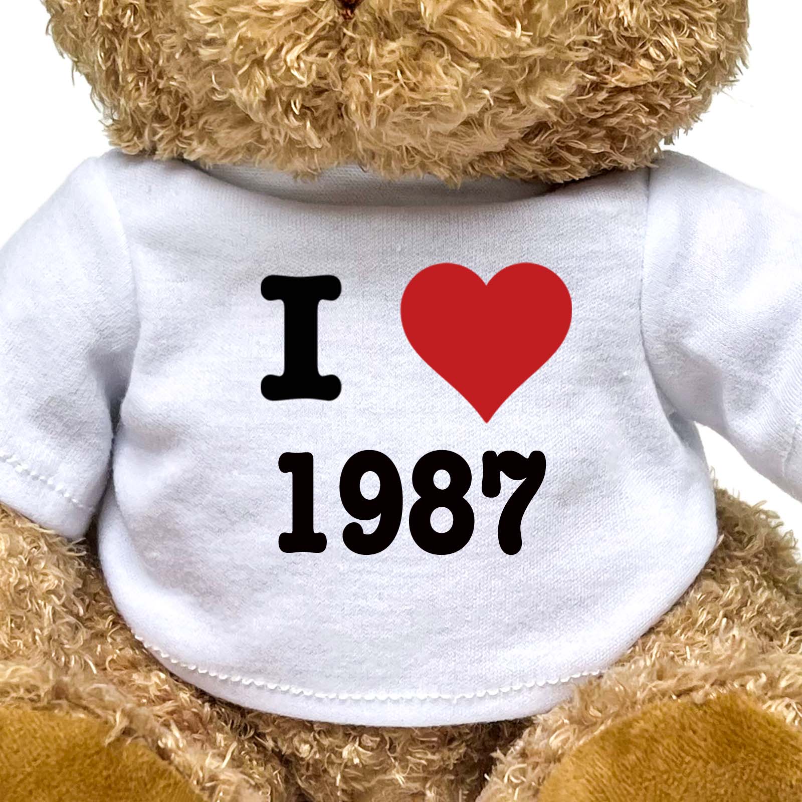 I LOVE 1987 - Teddy Bear - Cute Cuddly Soft - Funny Birthday Gift Present - Image 2