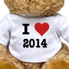 I LOVE 2014 - Teddy Bear - Cute Cuddly Soft - Funny Birthday Gift Present - Image 2