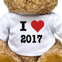 I LOVE 2017 - Teddy Bear - Cute Cuddly Soft - Funny Birthday Gift Present - Image 2