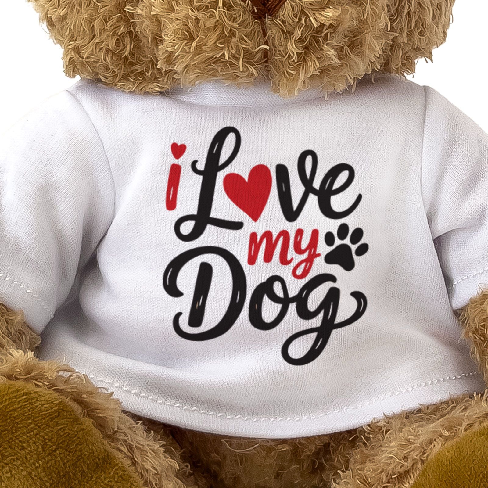 I LOVE MY DOG - Teddy Bear - Cute Cuddly Soft Adorable - Gift Present