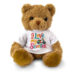 I LOVE MY SCOOTER - Teddy Bear - Cute Cuddly Soft Adorable - Gift Present