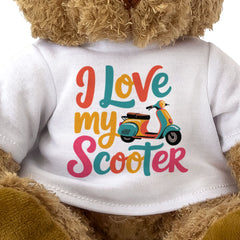 I LOVE MY SCOOTER - Teddy Bear - Cute Cuddly Soft Adorable - Gift Present