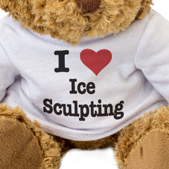 I LOVE ICE SCULPTING - Teddy Bear - Cute Cuddly Soft - Funny Gift Present