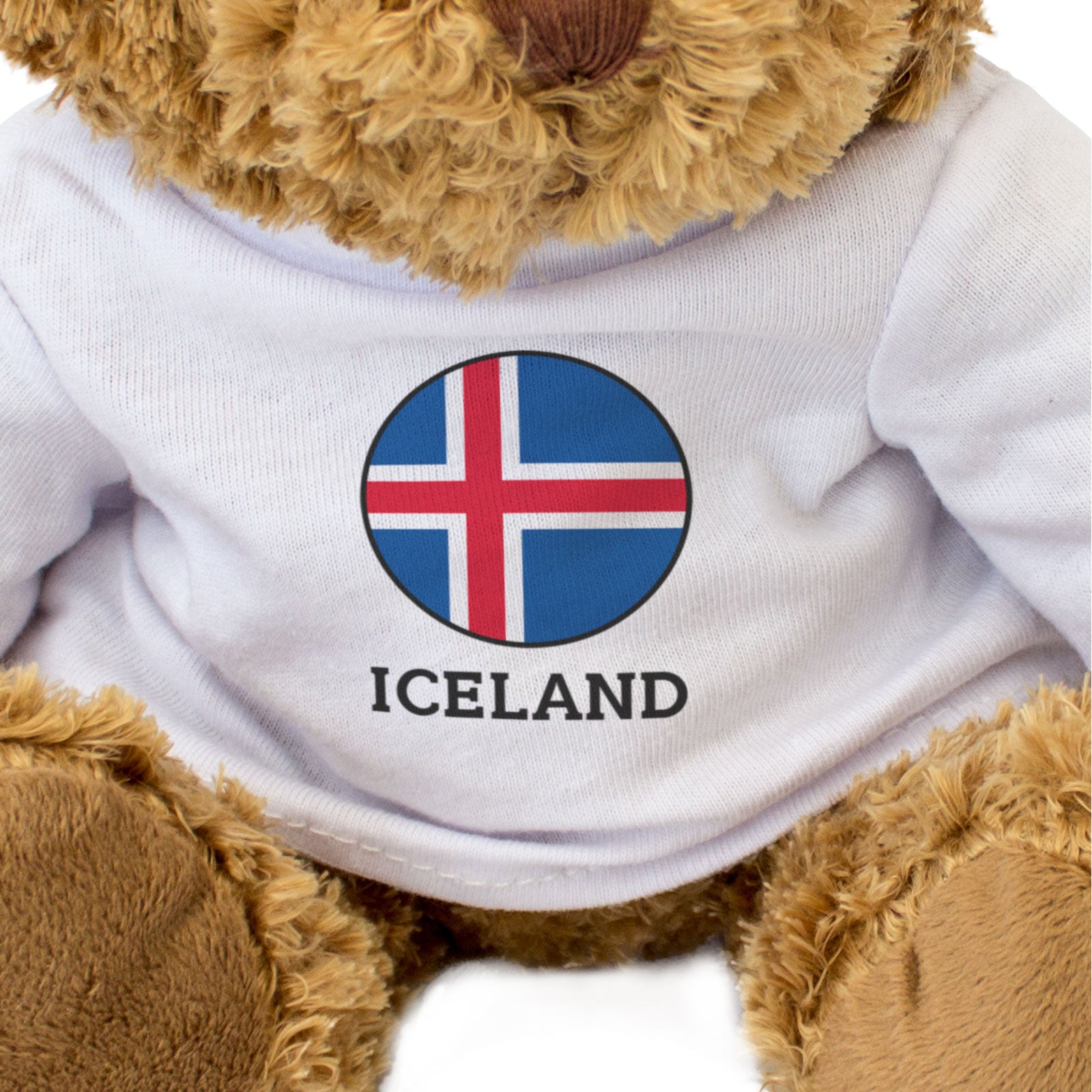 ICELAND FLAG ROUNDEL - Teddy Bear - Cute Cuddly Soft - Icelandic Gift Present