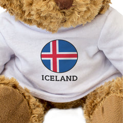 ICELAND FLAG ROUNDEL - Teddy Bear - Cute Cuddly Soft - Icelandic Gift Present