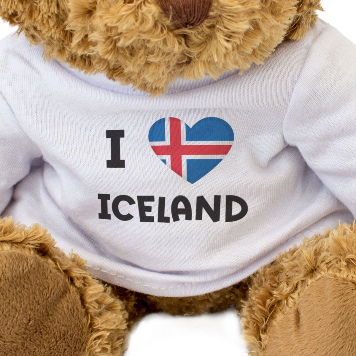 I Love Iceland Flag - Teddy Bear