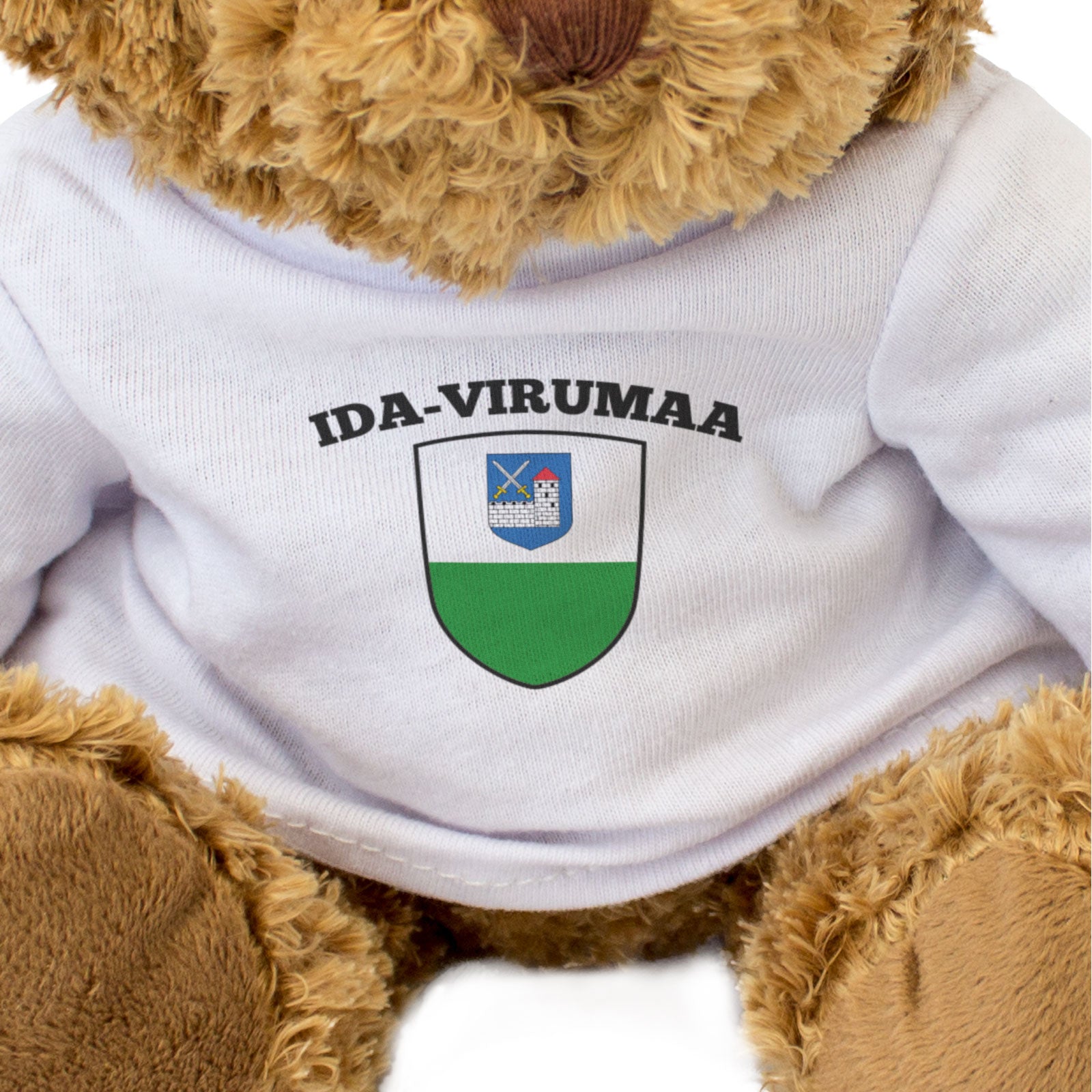 IDA-VIRUMAA FLAG - Teddy Bear - Cute Cuddly Soft Adorable - Estonia Gift Present