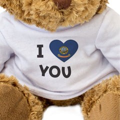 I LOVE YOU (IDAHO FLAG) - Teddy Bear - Cute - Romantic Partner Gift Present