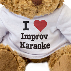 I LOVE IMPROV KARAOKE - Teddy Bear - Cute Funny Soft - Music Gift Present