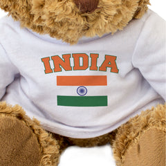INDIA + FLAG - Teddy Bear - Cute Soft - Funny Indian Souvenir Gift Present