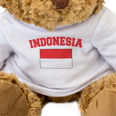 INDONESIA + FLAG - Teddy Bear - Cute Cuddly Soft - Funny Souvenir Gift Present