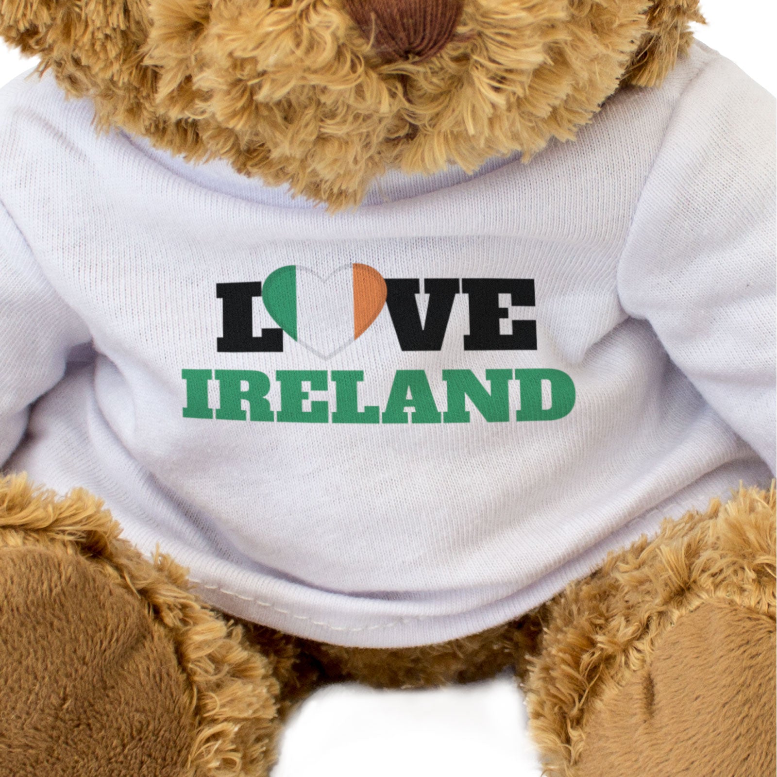 LOVE IRELAND (FLAG HEART) - Teddy Bear - Cute Funny Irish Souvenir Gift Present