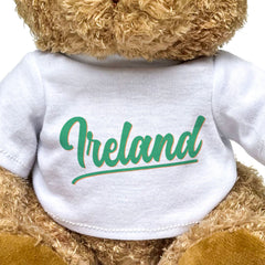 IRELAND (SCRIPT) - Teddy Bear - Cute Cuddly Soft Funny - Irish Gift Present