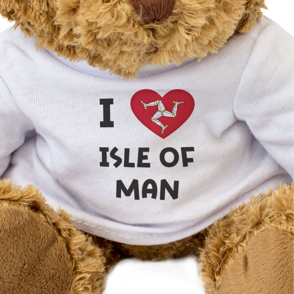 I Love Isle of Man Flag - Teddy Bear