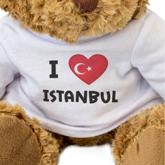 I Love Istanbul (Turkey Flag) - Teddy Bear