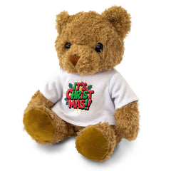 IT'S CHRISTMAS! - Teddy Bear - Cute Cuddly Soft Adorable - Xmas Gift Present