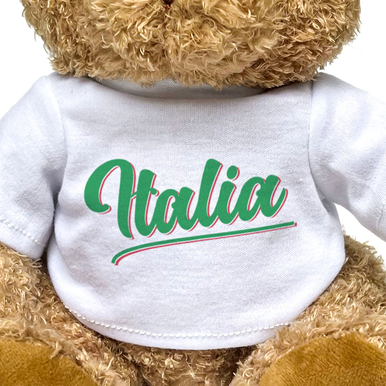 ITALIA (SCRIPT) - Teddy Bear - Cute Cuddly Soft Funny - Italy Gift Present