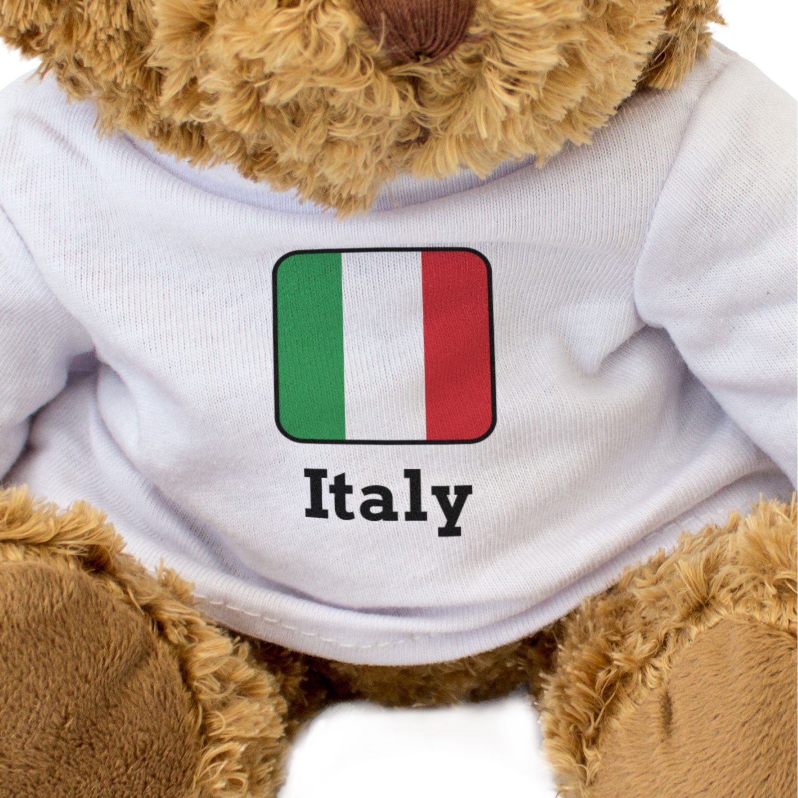 ITALY FLAG SQUARE - Teddy Bear - Cute Funny - Italian Souvenir Gift Present