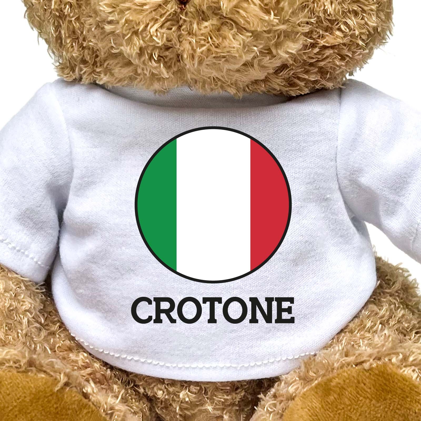 CROTONE (ITALY FLAG ROUNDEL) - Teddy Bear - Funny Italian Souvenir Gift Present - Image 2