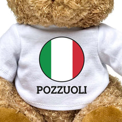 POZZUOLI (ITALY FLAG ROUNDEL) - Teddy Bear - Funny Italian Souvenir Gift Present - Image 2