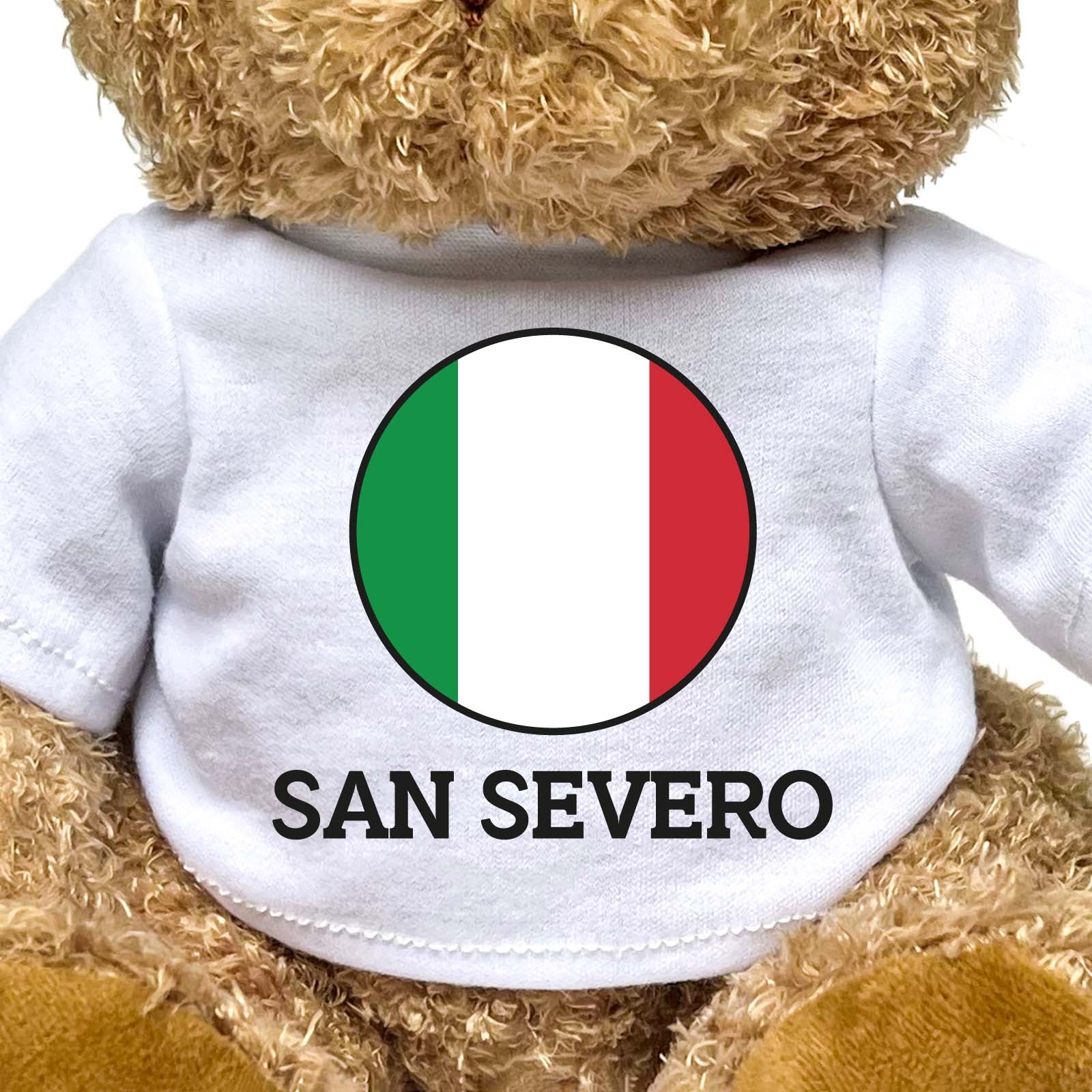 SAN SEVERO (ITALY FLAG ROUNDEL) - Teddy Bear - Funny Italian Souvenir Gift Present - Image 2