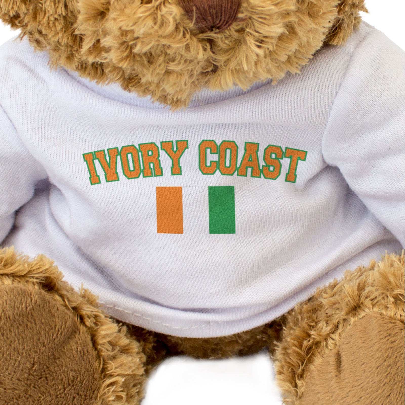 IVORY COAST + FLAG - Teddy Bear - Cute Funny - Ivorian Souvenir Gift Present