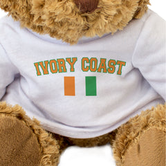 IVORY COAST + FLAG - Teddy Bear - Cute Funny - Ivorian Souvenir Gift Present