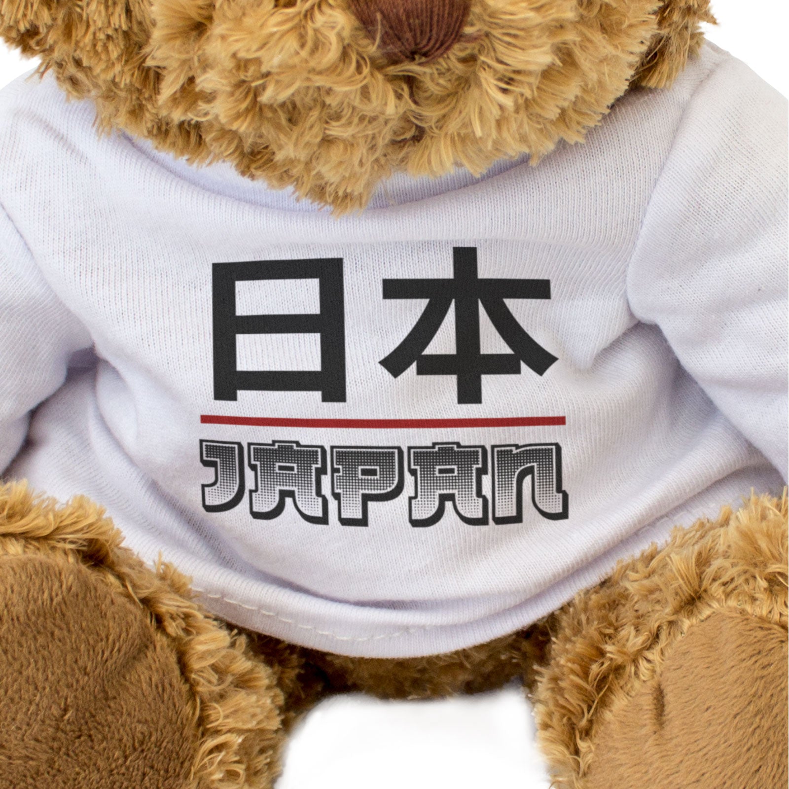 JAPAN (KANJI) - Teddy Bear - Cute Cuddly Soft - Japanese Souvenir Gift Present