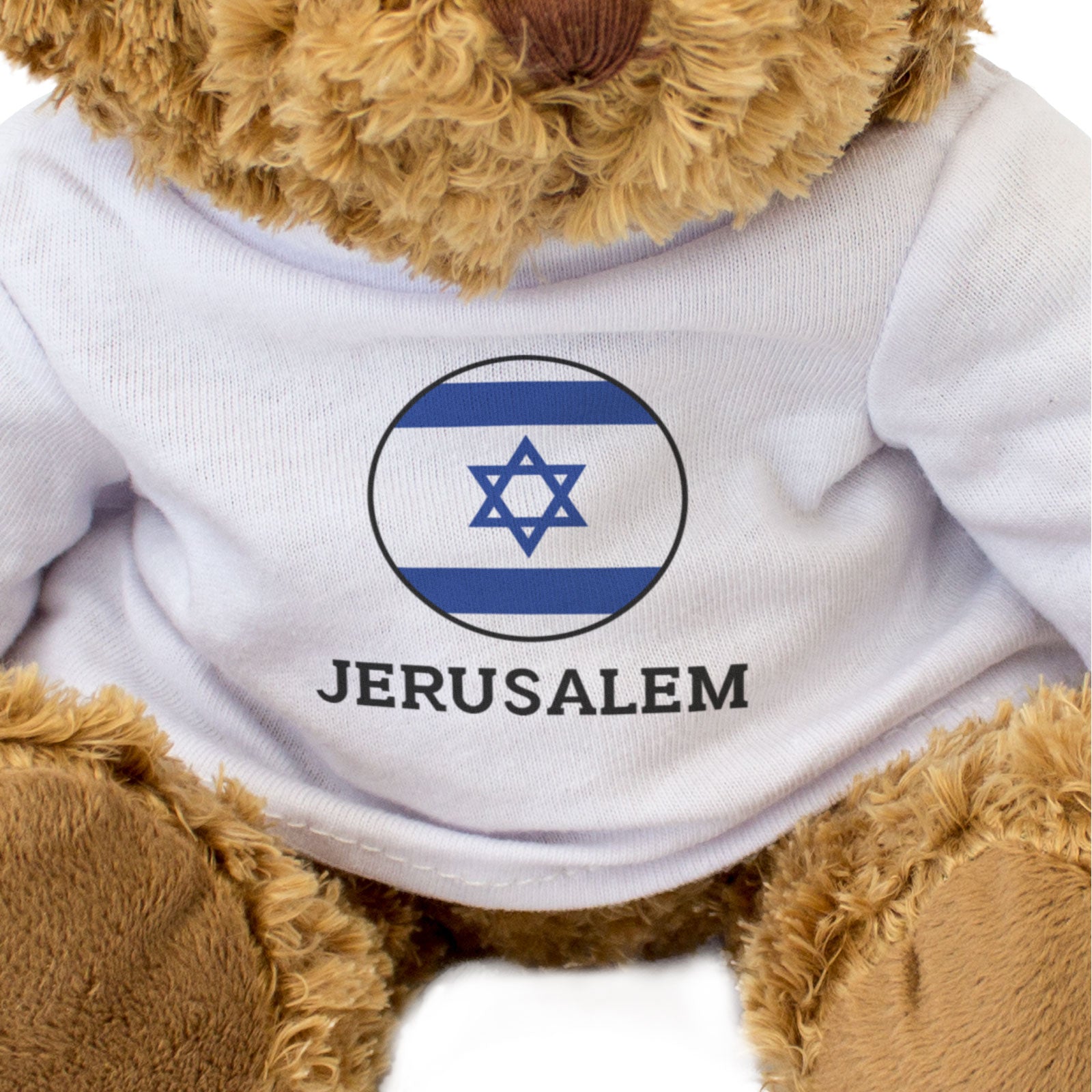 JERUSALEM (ISRAEL FLAG ROUNDEL) - Teddy Bear - Funny Souvenir Gift Present