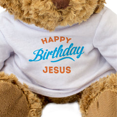 HAPPY BIRTHDAY JESUS - Teddy Bear - Cute Cuddly Soft - Funny Gift Present